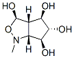 1H-Cyclopentcisoxazole-3,4,5,6-tetrol, hexahydro-1-methyl-, 3R-(3.alpha.,3a.alpha.,4.alpha.,5.beta.,6.alpha.,6a.alpha.)- Structure