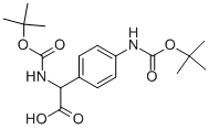TERT-BUTOXYCARBONYLAMINO-(4-TERT-BUTOXYCARBONYLAMINO-PHENYL)-ACETIC ACID Structure