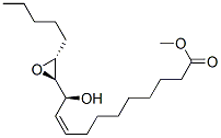 9-Undecenoic acid, 11-hydroxy-11-(3-pentyloxiranyl)-, methyl ester, (2 alpha(9Z,11S*),3beta)- Structure