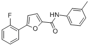 5-(2-FLUOROPHENYL)-N-(3-METHYLPHENYL)-2-FURANCARBOXAMIDE Struktur