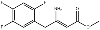 (Z)-3-氨基-4-(2,4,5-三氟苯基) -2-丁烯酸甲酯,881995-70-6,结构式