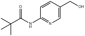 N-(5-ヒドロキシメチル-ピリジン-2-イル)-2,2-ジメチル-プロピオンアミド 化学構造式