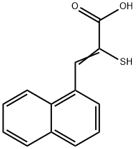 2-メルカプト-3-(1-ナフタレニル)プロペン酸 化学構造式