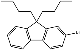 2-Bromo-9,9-di-n-butylfluoren Struktur