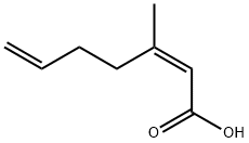 (Z)-3-methylhepta-2,6-dienoic acid 化学構造式