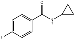 N-シクロプロピル4-フルオロベンズアミド 化学構造式