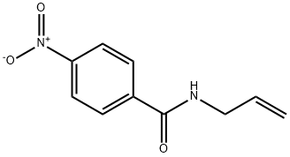 4-硝基-N-丙-2-烯基-苯甲酰胺 结构式