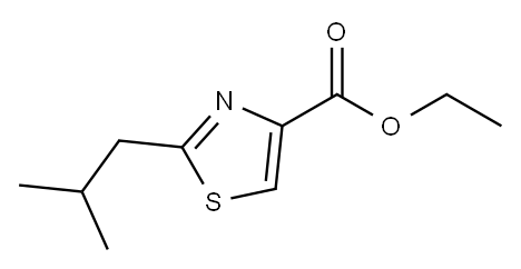 4-Thiazolecarboxylicacid,2-(2-methylpropyl)-,ethylester(9CI) Structure