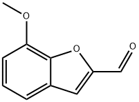 7-methoxybenzofuran-2-carbaldehyde Struktur