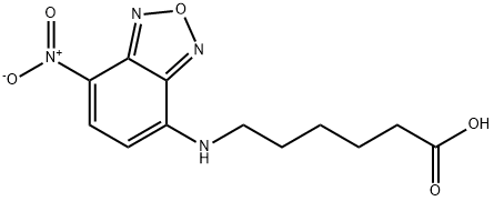 6-[(7-硝基-2,1,3-苯并恶二唑-4-基)氨基]己酸 结构式