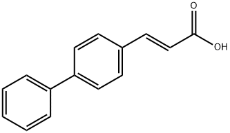 TRANS-P-フェニルけい皮酸 化学構造式