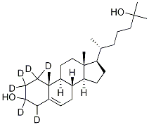 25‐ヒドロキシコレステロール‐26,26,26,27,27,27‐D6 化学構造式