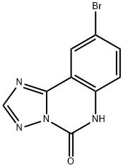 9-溴-[1,2,4]三唑[1,5-C]喹唑啉-5(6H)-酮, 882517-92-2, 结构式