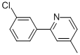 2-(3-CHLOROPHENYL)-4-METHYL-PYRIDINE Structure