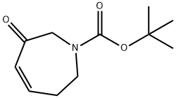 3-オキソ-2,3,6,7-テトラヒドロ-1H-アゼピン-1-カルボン酸TERT-ブチル 化学構造式