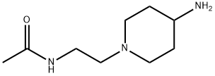 Acetamide,  N-[2-(4-amino-1-piperidinyl)ethyl]- 化学構造式