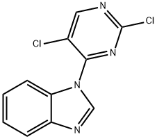 1-(2,5-二氯嘧啶-4-基)-1H-苯并[D]咪唑, 882562-56-3, 结构式