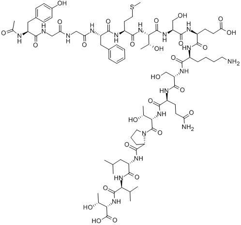 N-acetyl-alpha-endorphin Structure