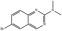 6-ブロモ-N,N-ジメチル-2-キナゾリンアミン 化学構造式
