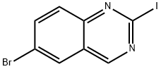 6-溴-2-碘喹唑啉 结构式