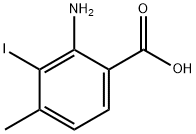 2-amino-3-iodo-4-methylbenzoic acid Struktur