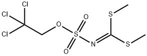 S,S-DIMETHYL N-(2,2,2-TRICHLOROETHOXYSULFONYL)-CARBONIMIDODITHIONATE, 97% 化学構造式