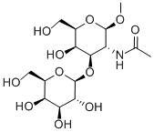 N-ACETYL-3-O-Β-D-GALACTOPYRANOSYL-Β-D-GALACTOSAMINE METHYL GLYCOSIDE, 88274-25-3, 结构式