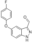 5-(4-FLUOROPHENOXY)-1H-INDAZOLE-3-CARBALDEHYDE 结构式
