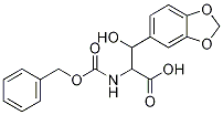 3-(苯并[1,3]二氧戊环-5-基)-2-苄氧羰基氨基-3-羟基丙酸,88282-10-4,结构式