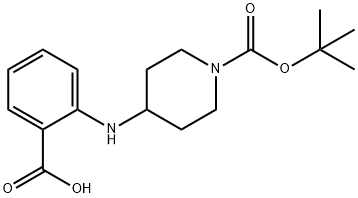 N-(1-BOC-哌啶-4-基)-2-氨基苯甲酸 结构式