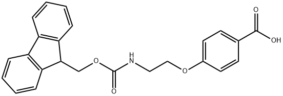 4-[2-(FMOC-AMINO)ETHOXY]-BENZOIC ACID Structure