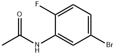 N-(5-ブロモ-2-フルオロフェニル)アセトアミド 化学構造式