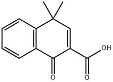 1,2-dihydro-4,4-dimethyl-1-oxo-2-naphthalenecarboxylic acid Struktur