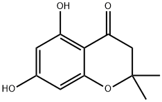5,7-dihydroxy-2,2-dimethyl-2,3-dihydro-4H-chromen-4-one, 883-09-0, 结构式