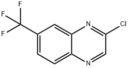 2-クロロ-7-トリフルオロメチルキノキサリン 化学構造式
