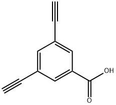 3,5-乙炔基-苯甲酸, 883106-26-1, 结构式