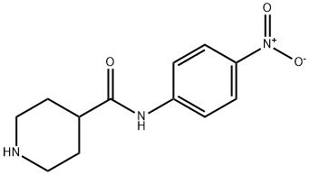 N-(4-硝基苯基)哌啶-4-甲酰胺 结构式