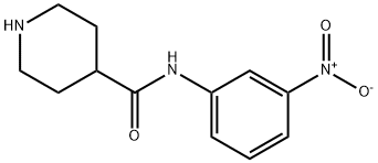 N-(3-硝基苯基)哌啶-4-甲酰胺 结构式