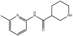 N-(6-甲基吡啶-2-基)哌啶-3-甲酰胺 结构式