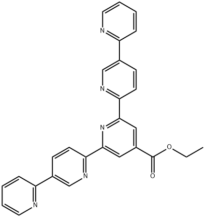 2,2':6',2'':6'',2''':6''',2''''-Quinquepyridine-4''-carboxylic acid ethyl ester Structure