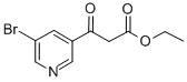 5-Bromopyridine-3-beta-oxo-propanoic acid ethyl ester Structure