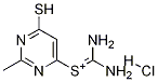 4-mercapto-2-methylpyrimidin-6-ylthiouronium hydrochloride Structure