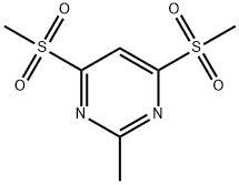 2-methyl-4,6-bismethylsulfonylpyrimidine 结构式