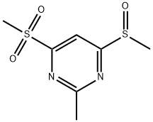 2-methyl-4-methylsulfinyl-6-methylsulfonylpyrimidine 结构式