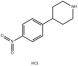 4-(4-硝基苯基)哌啶盐酸盐, 883194-93-2, 结构式