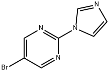 5-BROMO-2-(1H-IMIDAZOL-1-YL)PYRIMIDINE, 883230-68-0, 结构式