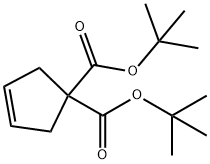 DI(TERT-BUTYL) CYCLOPENT-3-ENE-1,1-DICARBOXYLATE Structure