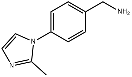 [4-(2-甲基咪唑基-1-基)苄基]胺 结构式