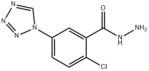 2-chloro-5-(1H-tetrazol-1-yl)benzohydrazide Structure