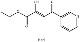 (Z)-1-ethoxycarbonyl-3-
oxo-3-pyridin-3-yl-propen-1-olate Struktur